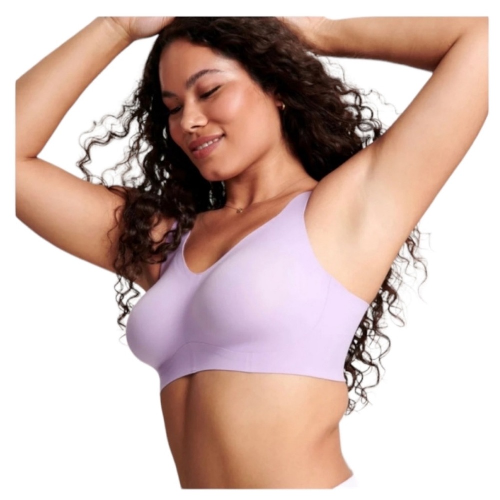 NWT $68 Evelyn & Bobbie The Defy Bra Women's Bra Amethyst Sz X-Small